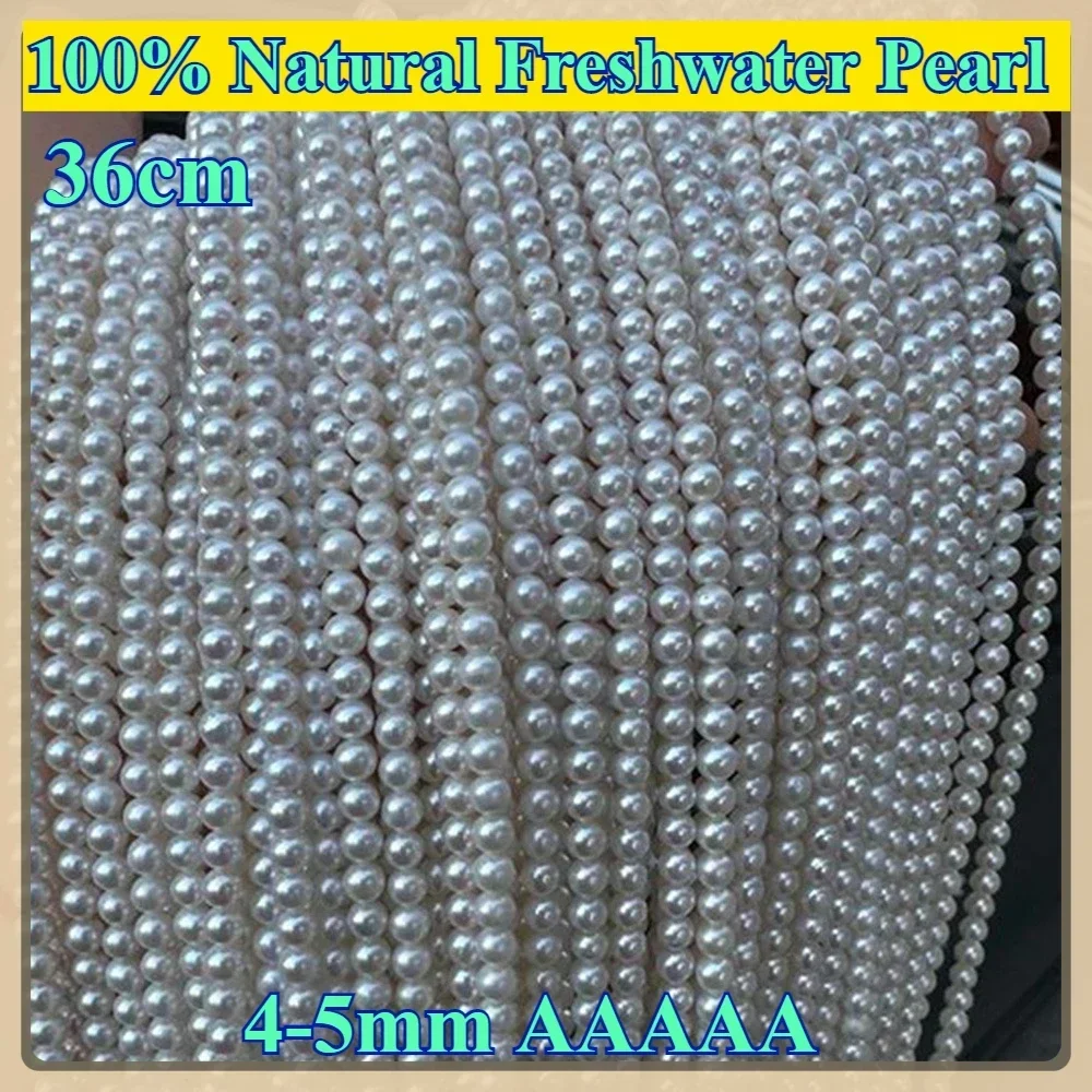 

4-5mm Factory Wholesale Nearround Natural Freshwater Pearl Loose Bead for Jewelry Make DIY Women Necklace Bracelet Accessories