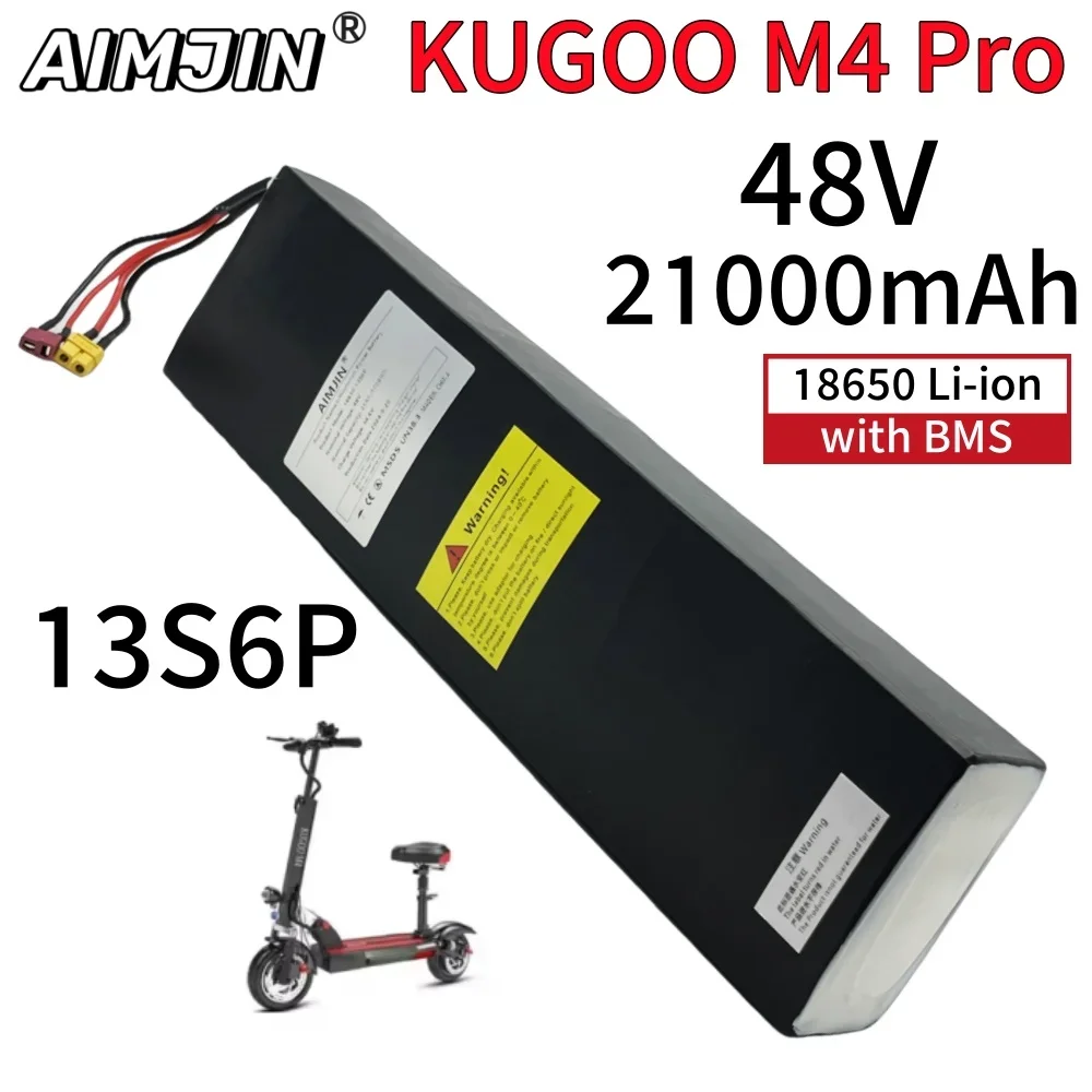 

13S6P Electric Scooter Battery Kugoo Kirin M4 Pro, Kugoo M4 Pro (48 V, 21 AH)18650 1000W Battery Pack with BMS