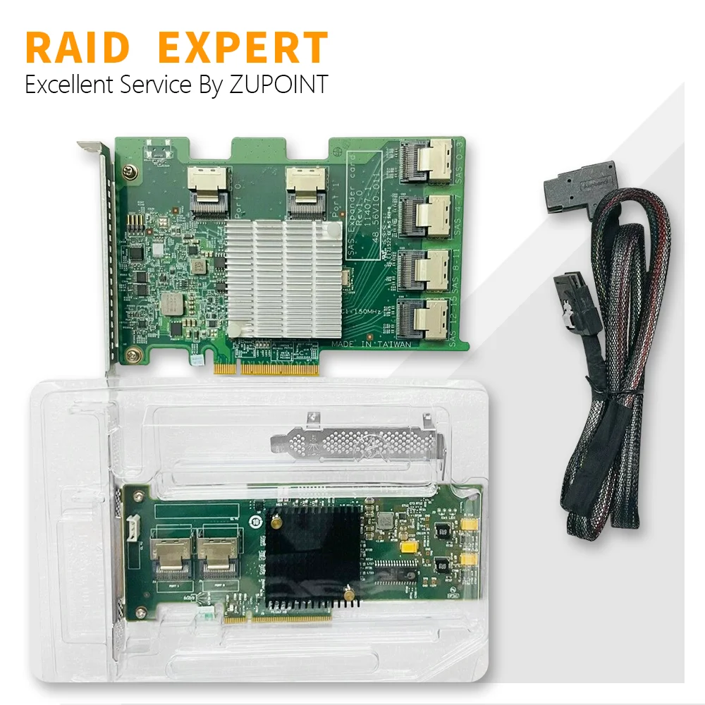 ZUPOINT LSI 9211-8i 6gbps PCI E SATA SAS HBA FW:P20 scheda Controller RAID modalità IT + 03 x3834 20 porte 20 P RAID Expander