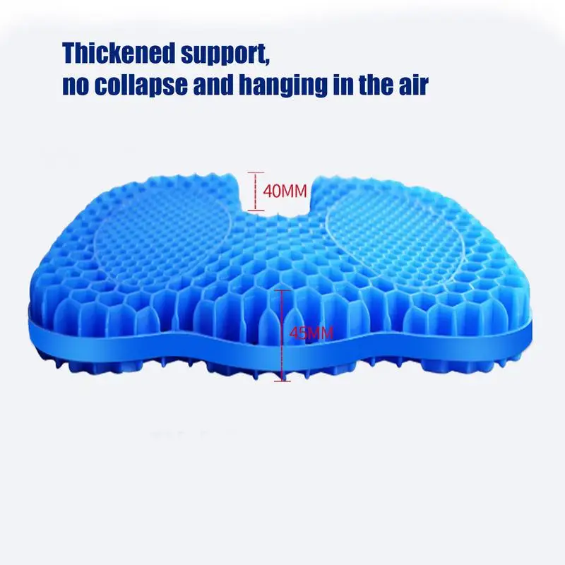 Car Gel Cushion Breathable Ergonomic Butt Pillow Absorbs Pressure Points Cushion Car Accessories For Comfortable Driving