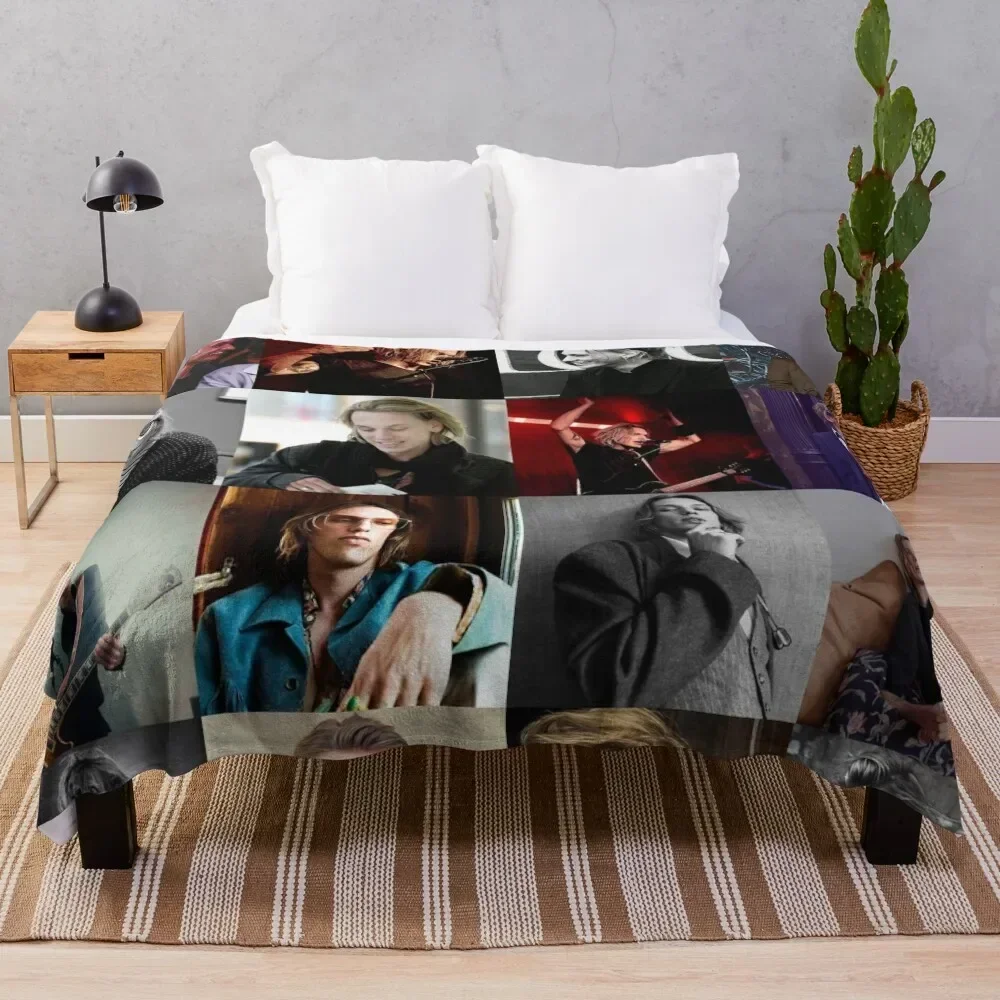 

Jamie Campbell Bower Collage Throw Blanket