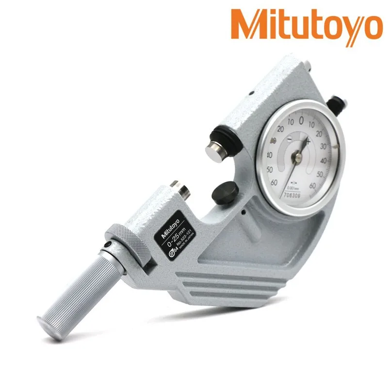 

Mitutoyo Dial Snap Micrometer,Direct go/no-go judgment for mass-produced parts,0-25mm 25-50mm 0.001mm, 523-121 523-122 523-123