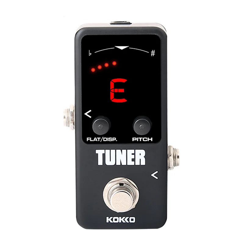 

KOKKO Tuner Mini Guitar Tuner Effect Pedal with LED Display True Bypass Guitar Effects Pedal Music Instrument Accessories Parts