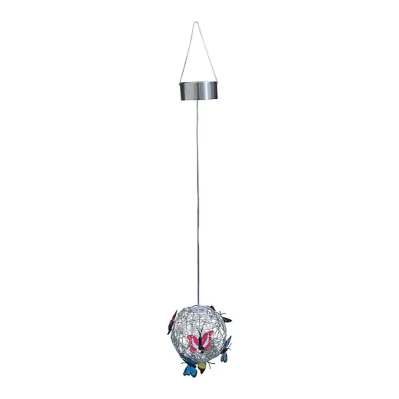 

Solar Lights Garden Butterfly Solar Outdoor Lights Waterproof Metal Weaving Hanging Lamp Home Decorative Nightlight Sunlight