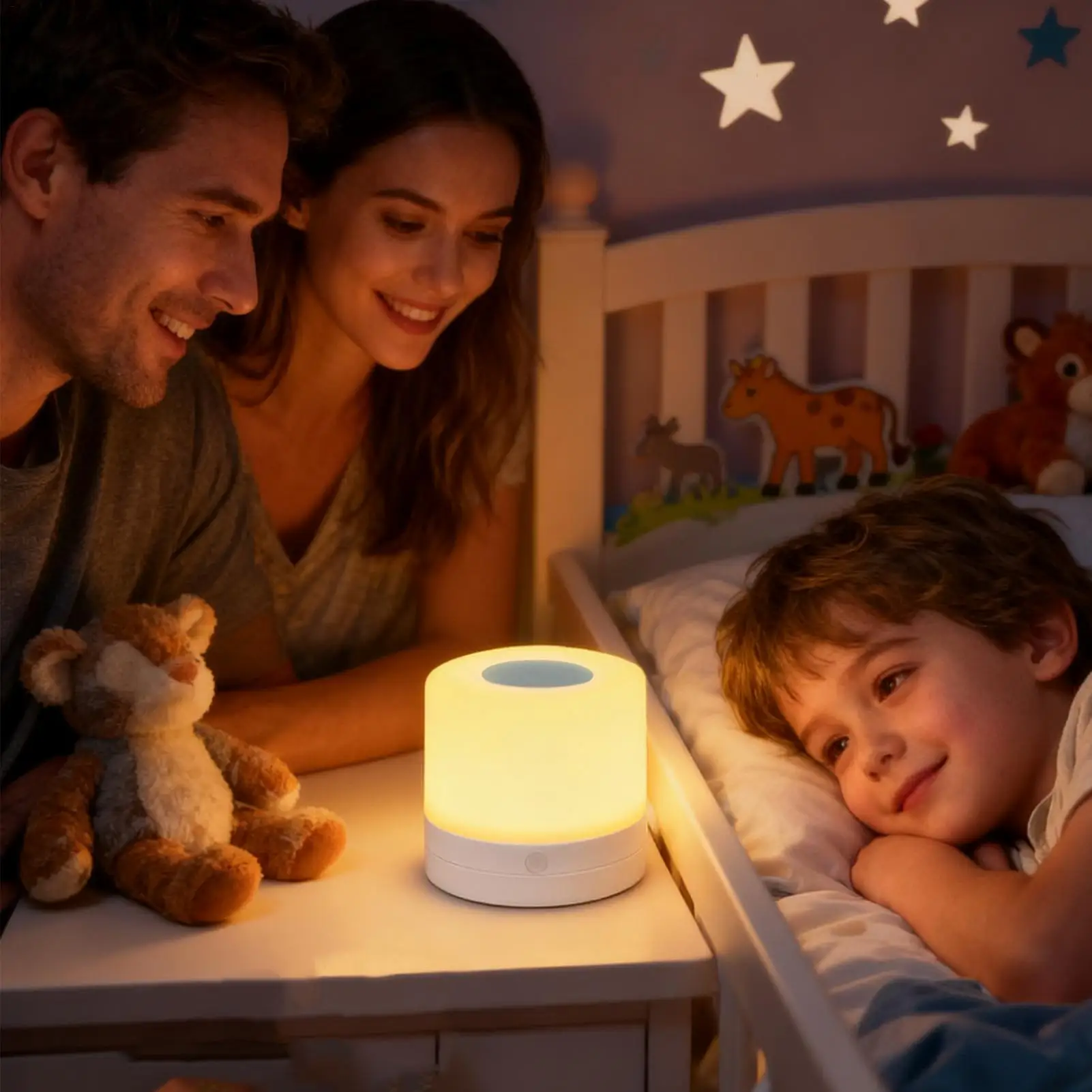 

Детский ночник с сенсорным управлением, красочная USB-разъемная лампа, портативный ночник для чтения, дома, релаксации, спальни, сна