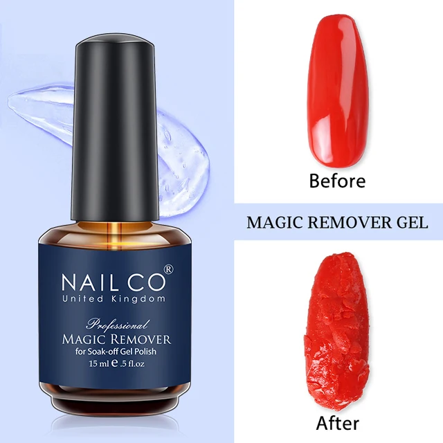 NAILCO No Wipe Top Coat Base Coat Primer Lacquer UV Magic Remover Gel Nagellack Esmalte Soak Off Semi-permanent Vernis Nailart