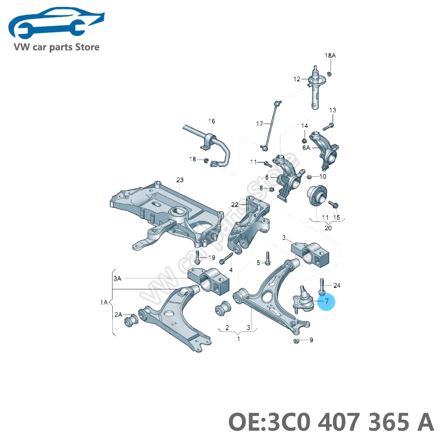 2db 1K0407365C 3C0407365B Lógás kontroly kart golyós vegyes számára VW Golf MK6 gty tiguan touran passat Átszakadás sciricco 1K0 407 366 C