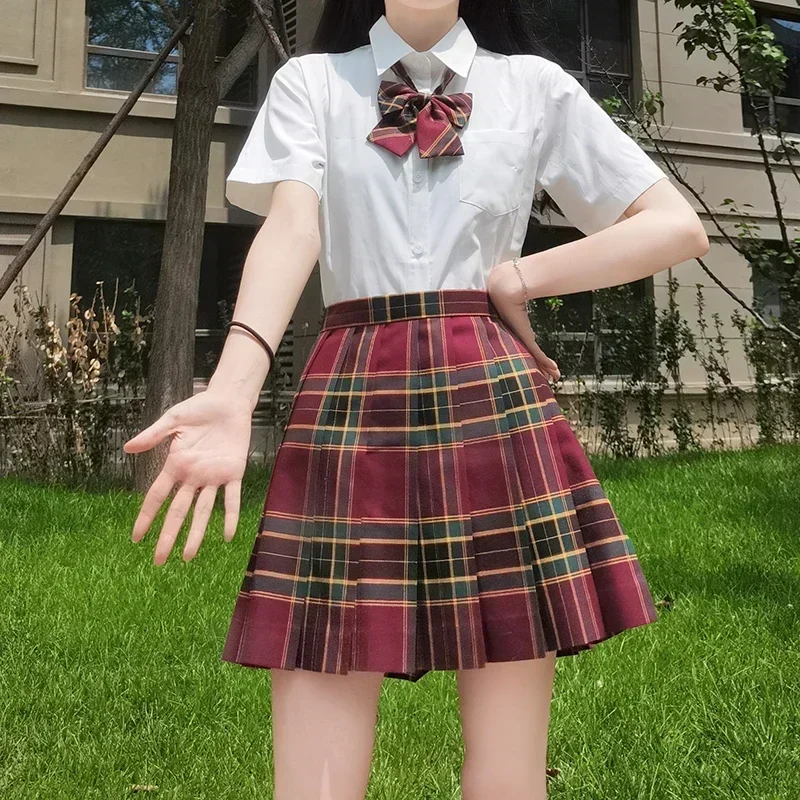 Japanse Koreaanse Student Korte Mouw Sexy Jk Uniform Set Hoge School Kleding Plooirok Meisje Seifuku Jurk Cosplay Schoolmeisje