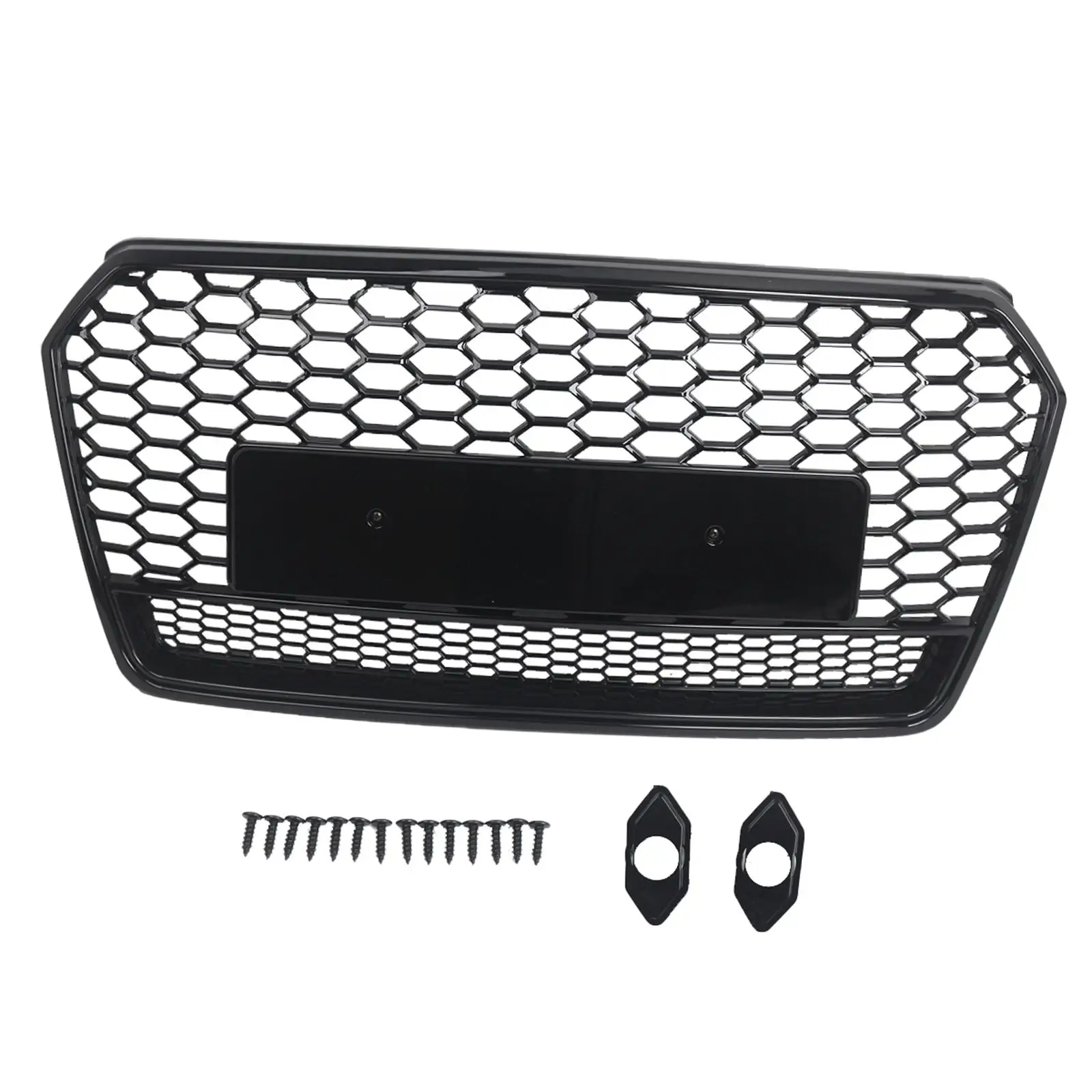 Front Honeycomb Mesh Grill Grille Professional Easy Installation Replacement