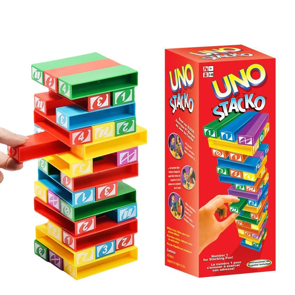 UNO Building Blocks Toy Board Game Set - Fun and Challenging