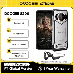 Versión Global DOOGEE S200 5G teléfono resistente 12GB + 256GB 6,72