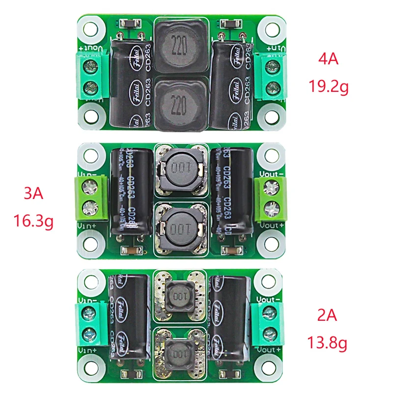 

DC Power Filter Board 0-25V/0-50V 2A/3A/4A Class D Power Amplifier Module Interference Suppression Board EMI Suppression