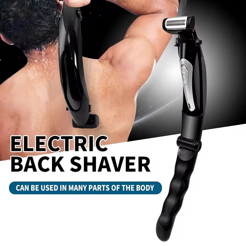 Adjustable Extreme Reach Detachable stretchable Handle electric back and body remover body trimmer back shaver for men
