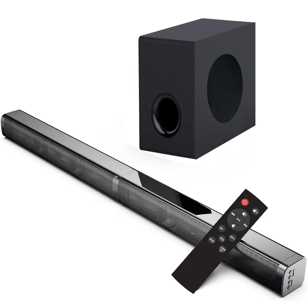 2024 Newest 2.1 inch soundbar sound bully BT speaker Home Theater TV audio subwoofer Echo Wall Speaker