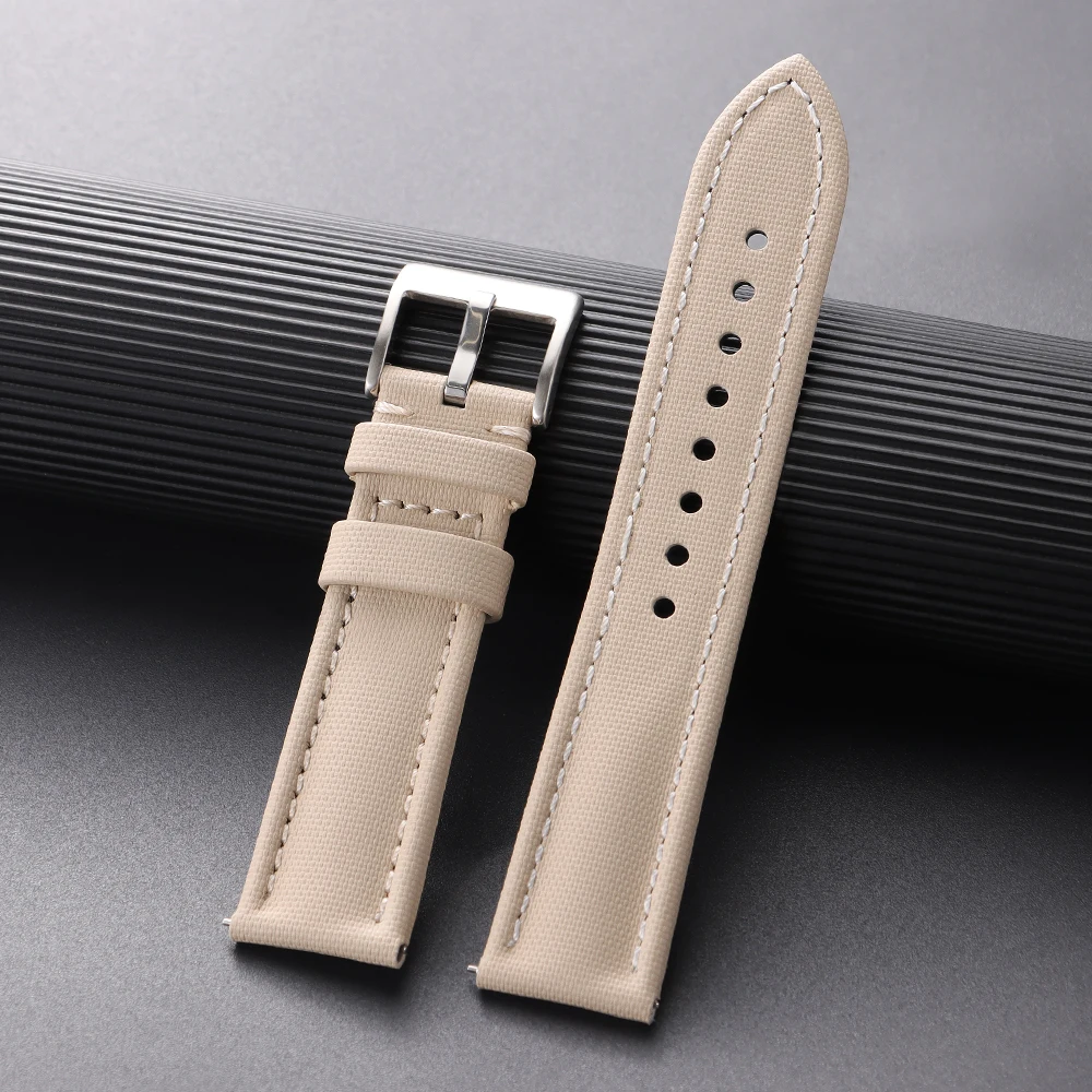 Premium Segeltuch-Uhrenarmband für Blancpain Uhren, Wasserdichtes Canvas-Nylon Schnellverschluss-Armband 18mm 19mm 21mm 20mm 22mm