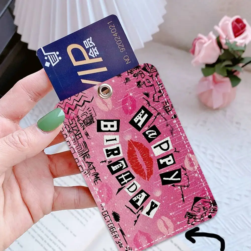 

M-mean Girls Movie Cute Cartoon Inteated Elevator Card Acc Control Card Keychain Protective Cover Gift Keychain