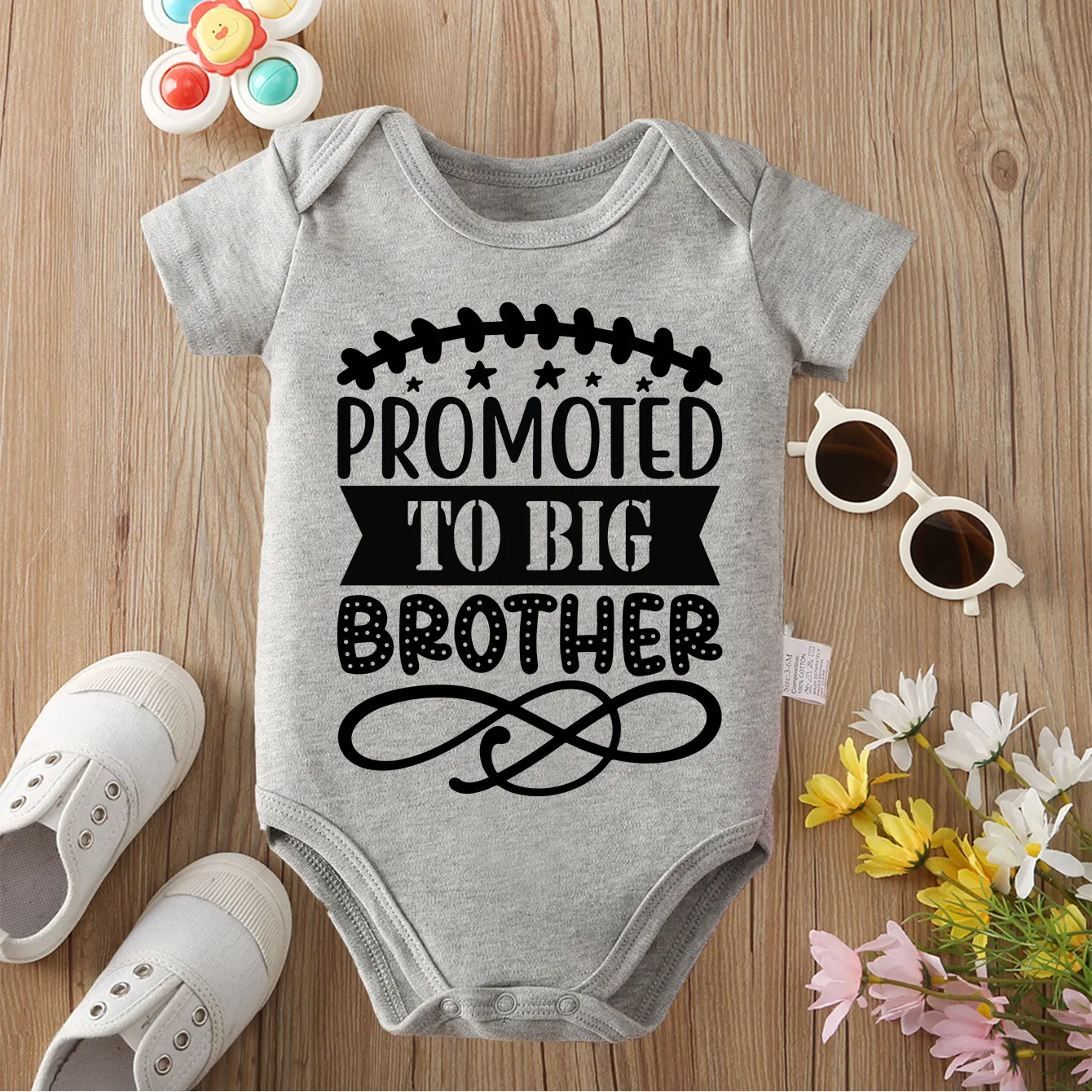 

100% хлопок, я новый в мире, изысканная ткань с принтом, удобный комбинезон-боди для ребенка, комбинезон для новорожденных от 0 до 12 месяцев