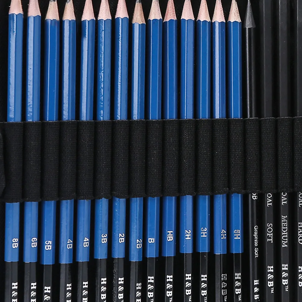 

35Pcs Professional Sketch Pencil Set Drawing Tools for Students Artists Portable Storage Bag Zippered Case Art Supplies