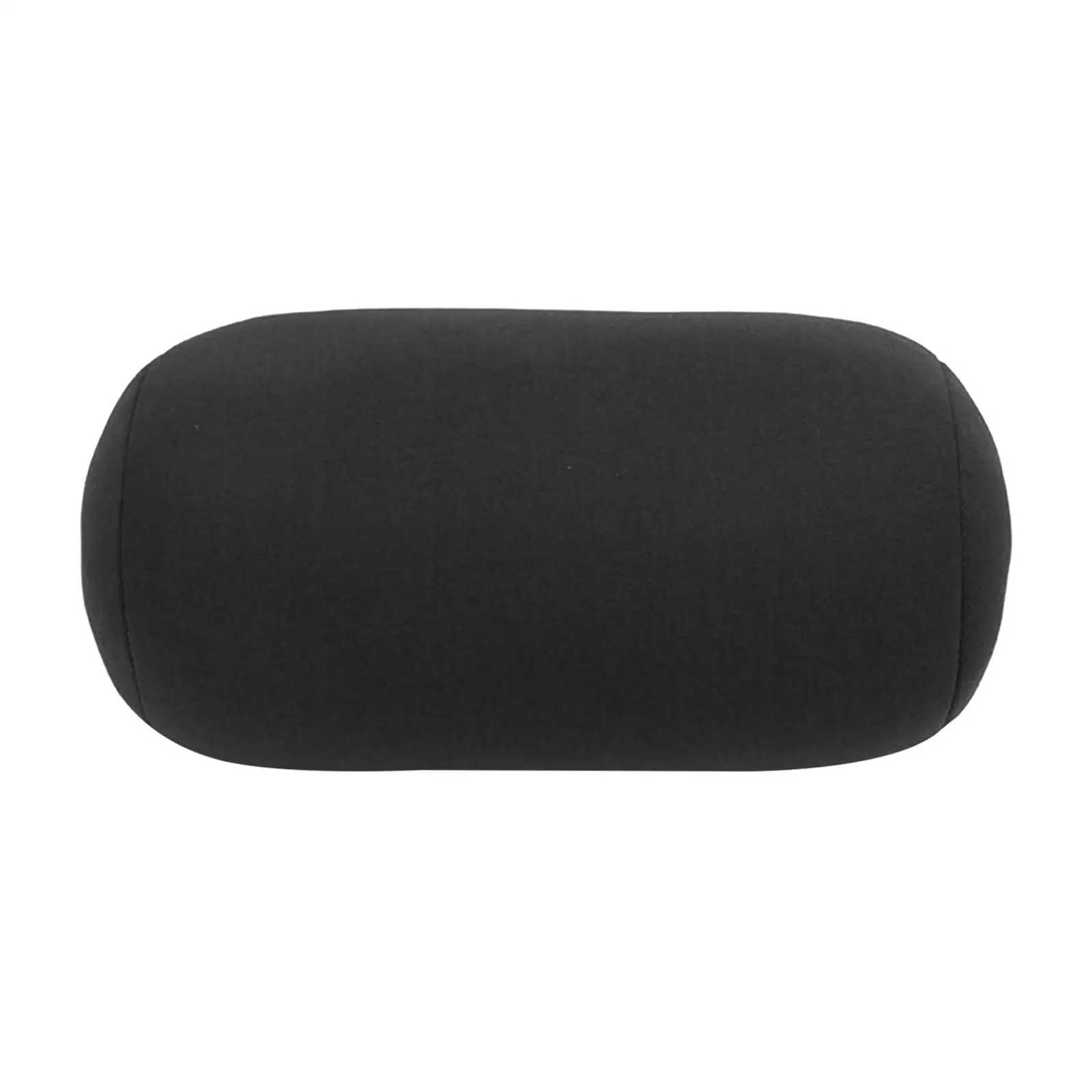 2pcs Deluxe Pillow Tube Bolster with Cover Head Neck Comfortable Pillow Home Adult Travel , Black