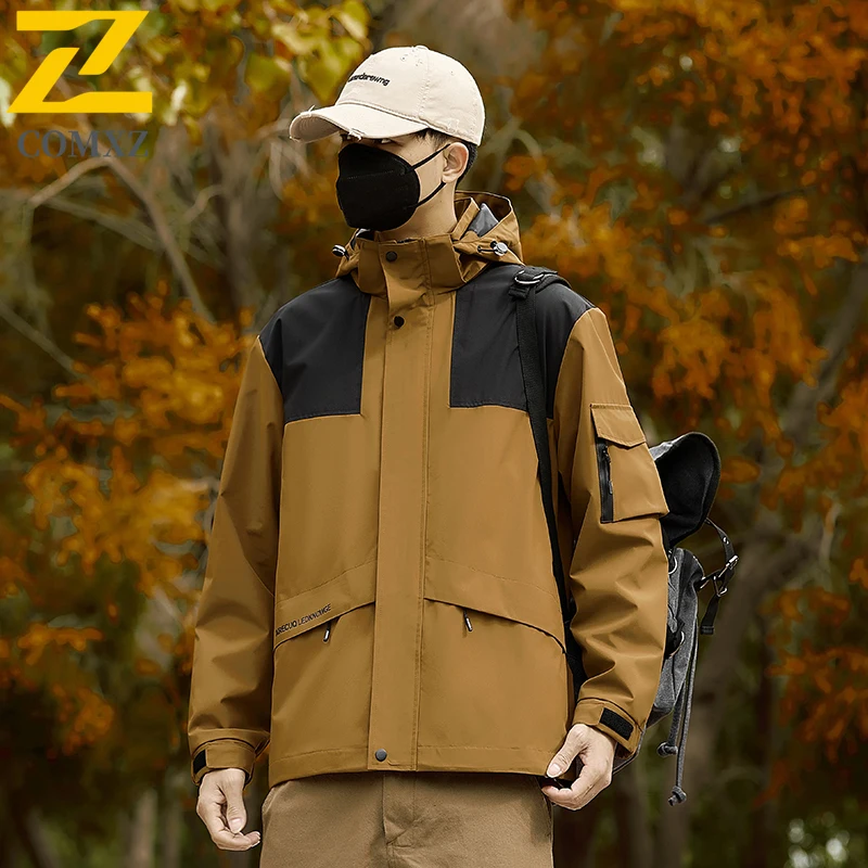 

EiAO Windbreaker Couple's Waterproof Men Women Outdoor Windproof Raincoat Hiking Camping Fishing Sporty Casual Coat Unisex 2025