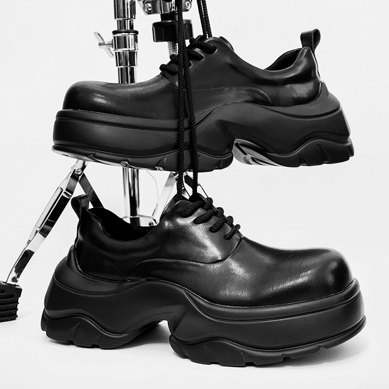 2026-new-men-height-increasing-thick-sole-casual-shoes-lace-up-low-top-black-wide-toe-derby-leather-footwear