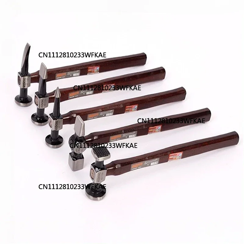 Multifunctional Sheet Metal Hammers Walnut Wood Handle Professional Hammer Automotive Mechanical Workshop Tools Car Repair