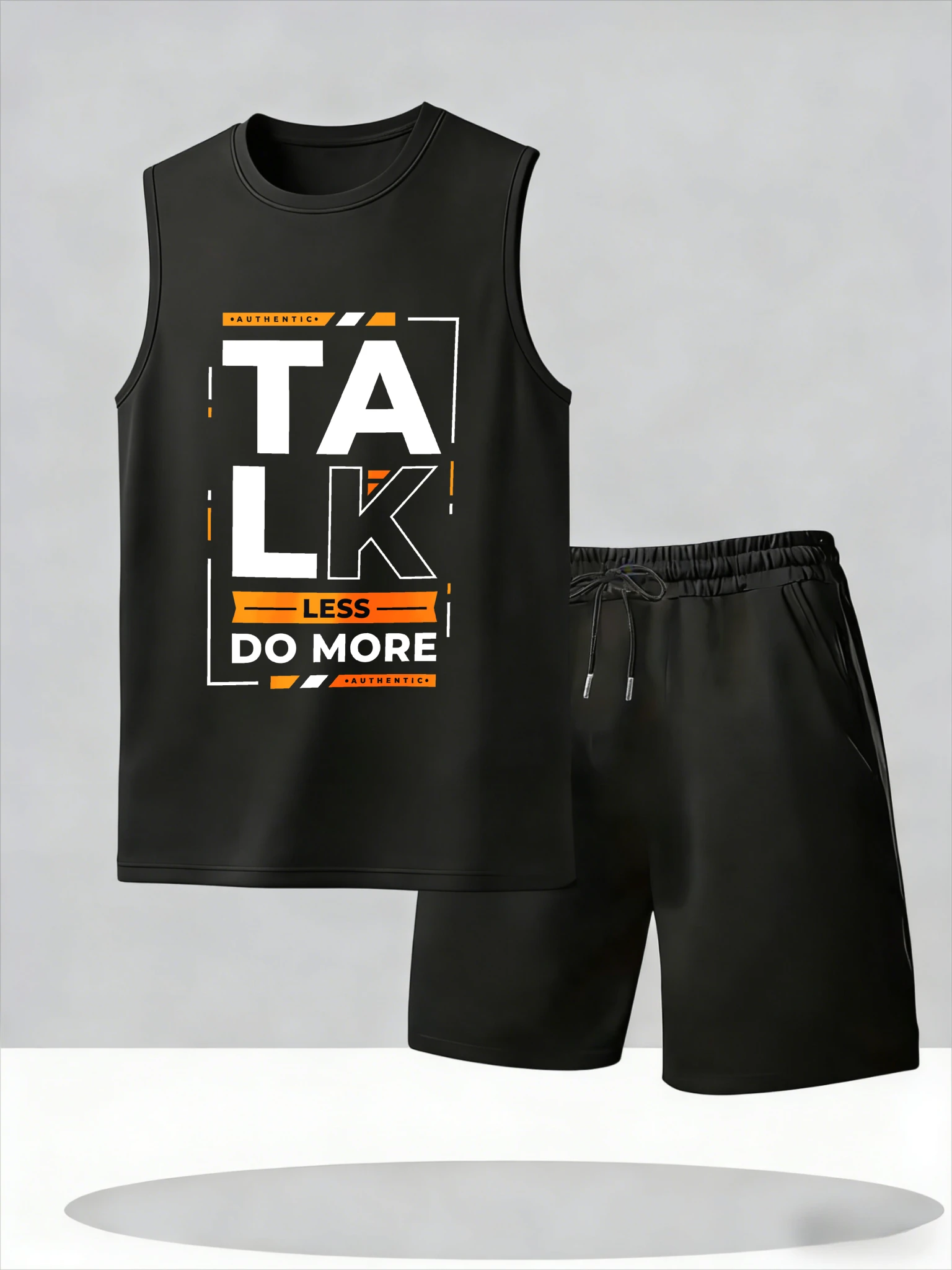 

Men's Tank Top Sets 2026 Summer Thin Quick Dry Breathable sports beach sports suits oversize jogging suit crewneck seaside