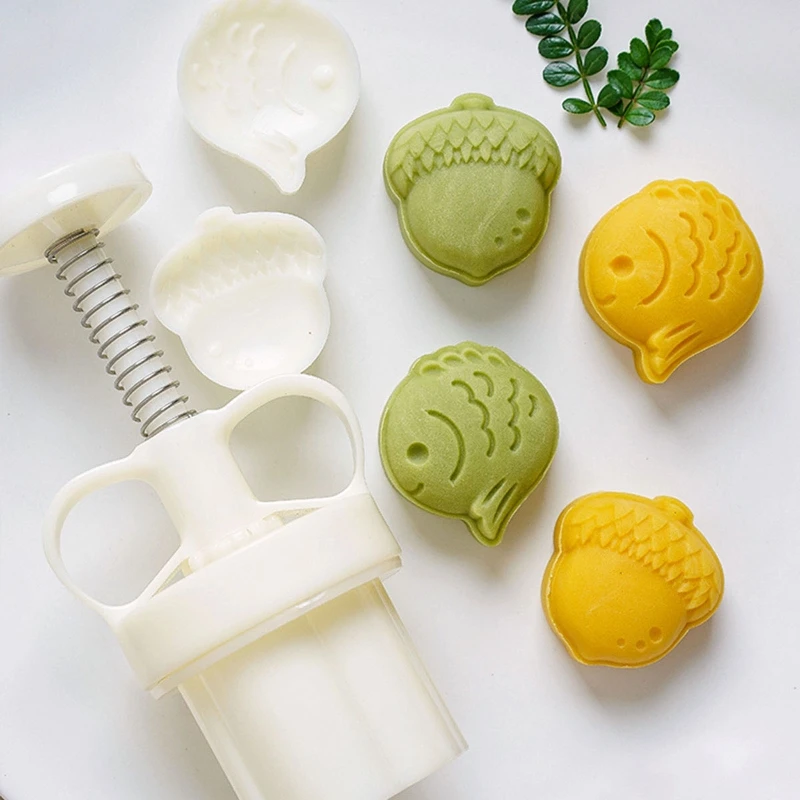 Acorns Shaped Mooncake Stamp Baking Mooncake Accessories for Mid-Autumn Festival Drop shipping