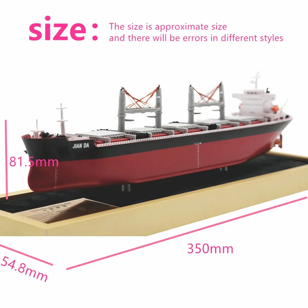 35cm Model cargo ship Customization Five-cabin Bulk Carrier Model Gift Cargo Ship Model Logo Customization