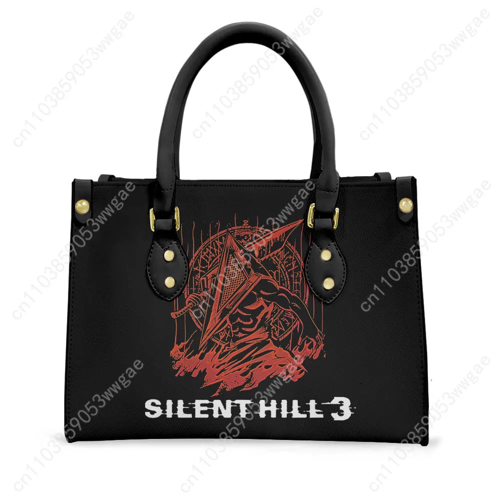 Silent Hill 3 Tote Bags Purse Women Man Fashion Personalized Text Image PU Leather Customized Handbag Commuter Shopping Gift Bag