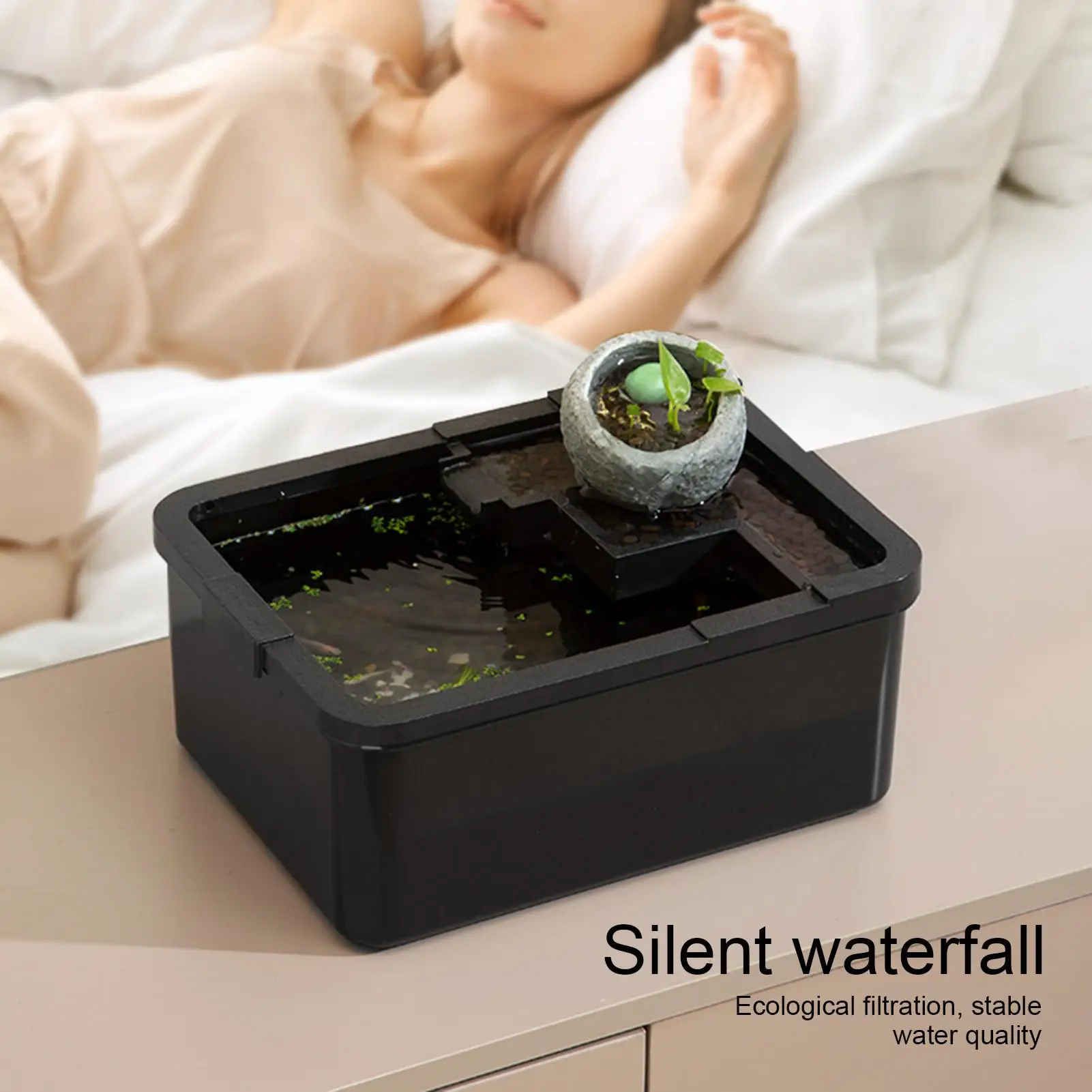 

Fish Aquariums Desktop Tiny Tank Small Ancient Aquariums With USB Pump & Light For Aquaponics Reef Jellyfish Betta Desktop