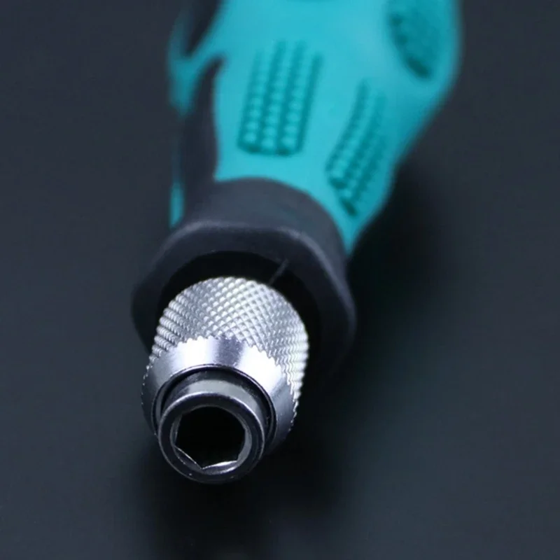Multifunctional 6.35mm Screwdriver 1/4inch HexShank Non Slip Comfortable Handle Screw Driver Bit Holder Durable image 3
