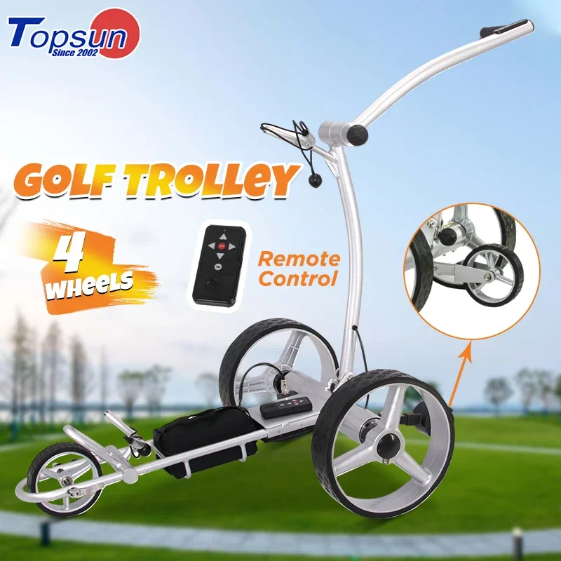 Golf Bag Trolley Auto Follower Enjoy Golfing Life Simple Design Easy Operation Battery Powered