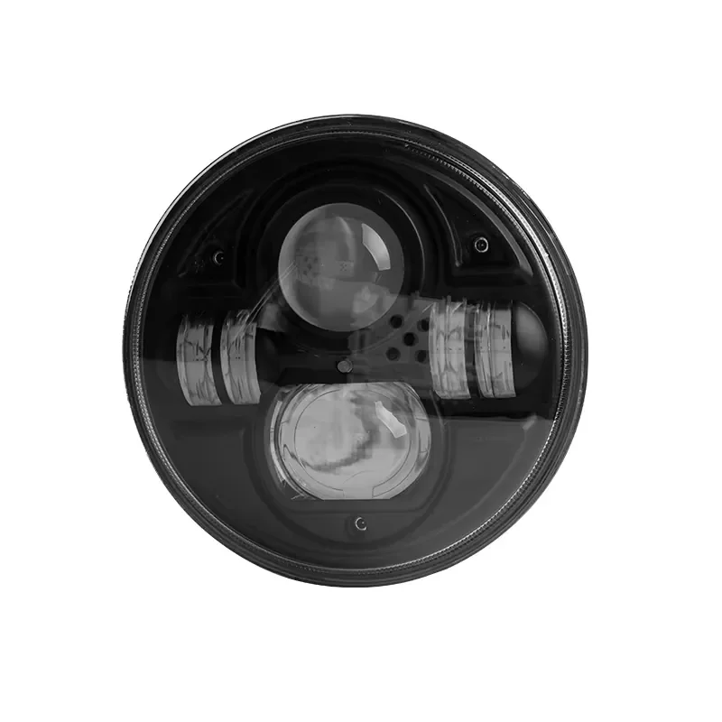 Custom Production New IP68 Waterproof 73W 7 Inch Round Headlight Motorcycle High Low Beam for Truck Led Lights