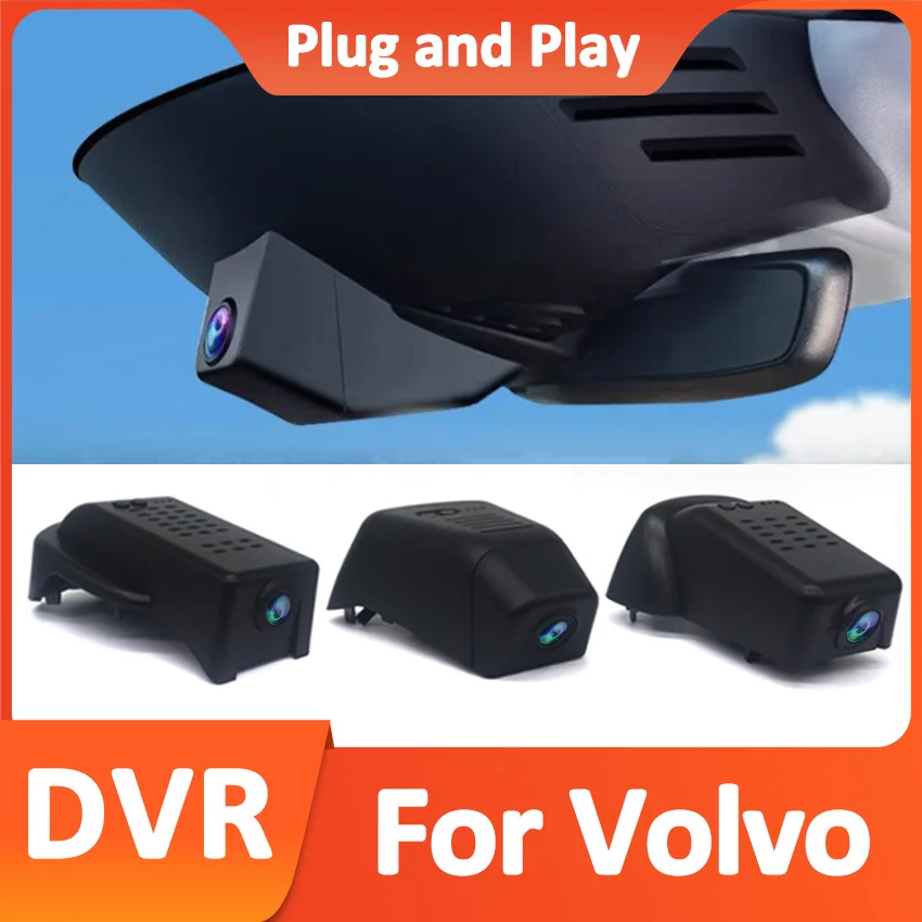 For VOLVO XC90 XC60 XC40 S90 V90 S60 V60 C40 Polestar 2 Car DVR Plug and play 4K Dashcam Camera Recorder Control By APP Wireless