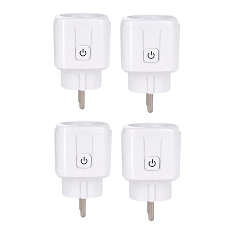 

4PCS Smart Socket Wireless Timer Sockets Voice Control Works+Smartlife For Google Assistant Alexa EU Plug