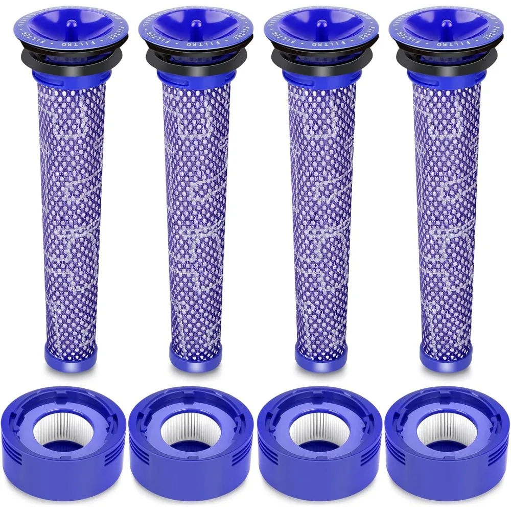 Kit de remplacement de filtre à vide pour aspirateur Dyson V7, V8, pièces de rechange, accessoires, pré-filtre, post-filtre, 8 paquets