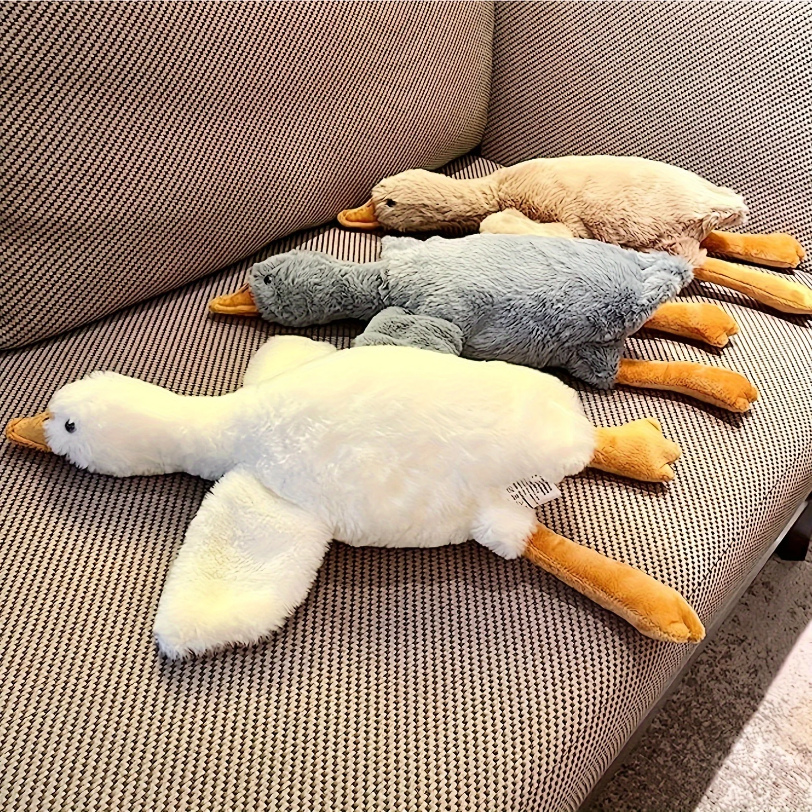 50cm Hot Goose Plush Stuffed Soft Duck Sleeping Pillow Goose Plush Toys Sofa Cushion Kids Girlfriend Birthday Gifts Girls