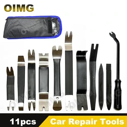 Metal Auto Door Clip Trim Remover Tools Kits Car Interior Dash Radio Audio Installer Pry Car Fastener Disassembly Tool