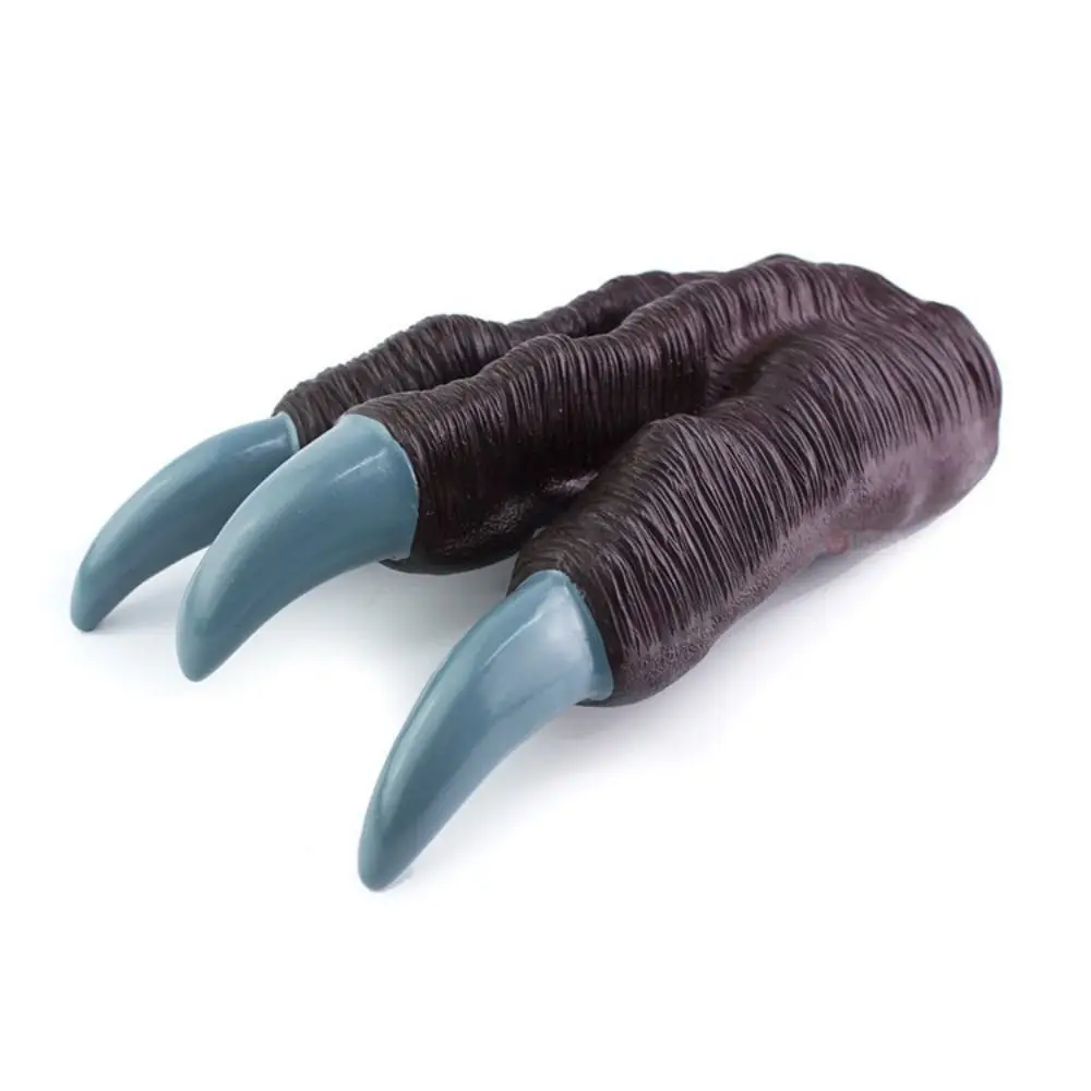 Simulation Dinosaur Claws Dinosaur Soft Claw Gloves Dragon Hands Claw Zombie Costume Halloween Werewolf Hands Soft Rubber