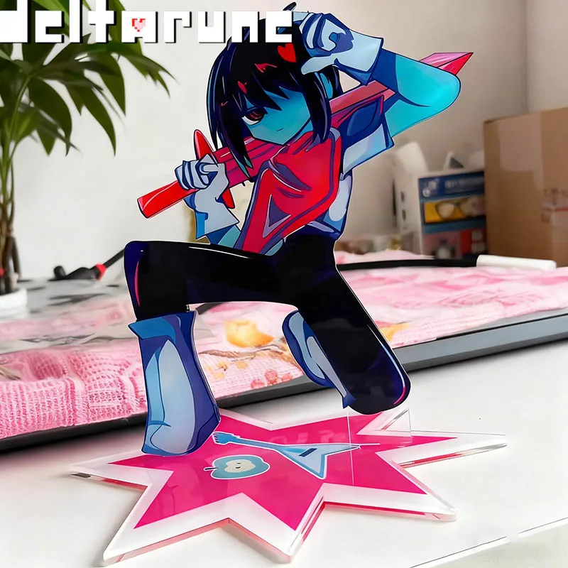 لعبة Deltarune Susie كوسبلاي لوحة واقفة كاواي أكريليك على شكل حامل إكسسوارات دعائم زينة