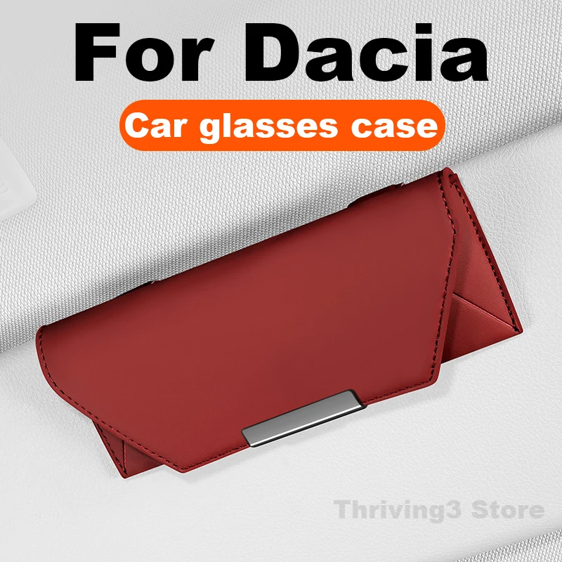 

Car Glasses Case For Dacia Sandero Stepway Duster Bigster Spring Electric Logan MCV Jogger Hybrid Universal SunGlasses Holder