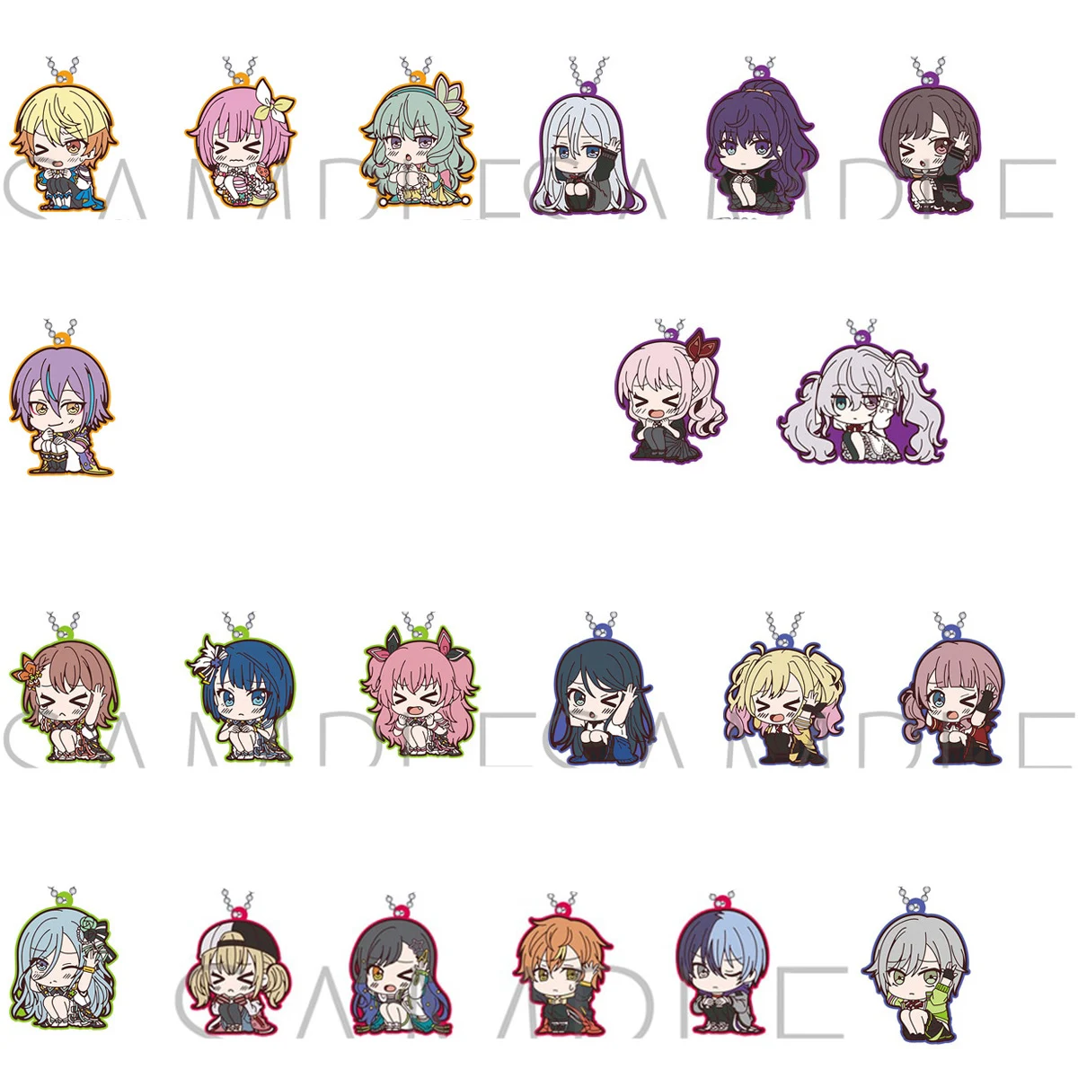 projeto-sekai-anime-game-rubber-keychain-chuveiro-no-pais-das-maravilhas-25-cabo-de-noite-bad-vivid-esquadrao