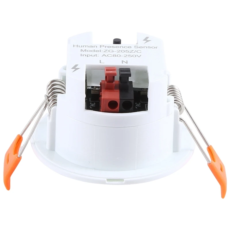 Белый граффити датчик присутствия тела Zigbee потолок 5,8G радар присутствия тела Датчик граффити датчик 1 комплект