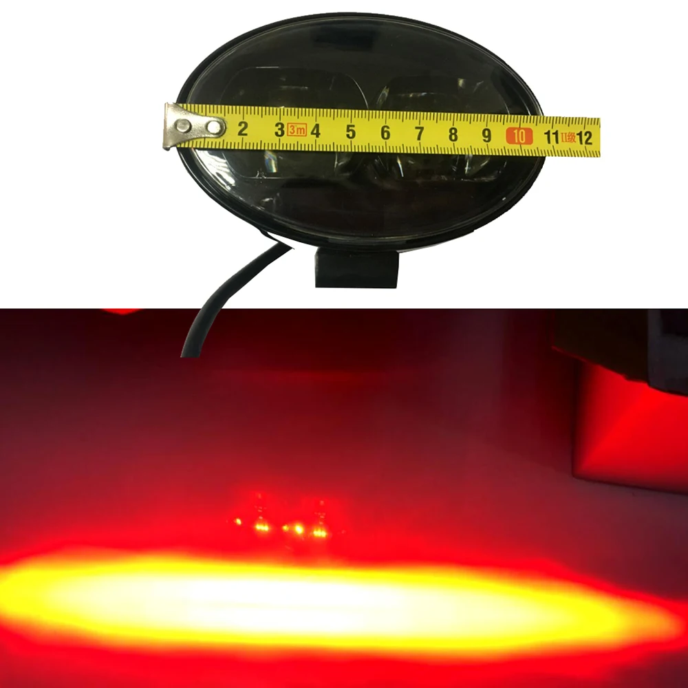 SXMA LED6495 LED-Worklight Search Light LED Auxiliary Headlight 30w for Car Off Road Truck 4x4 SUV ATV Portable, Red light line