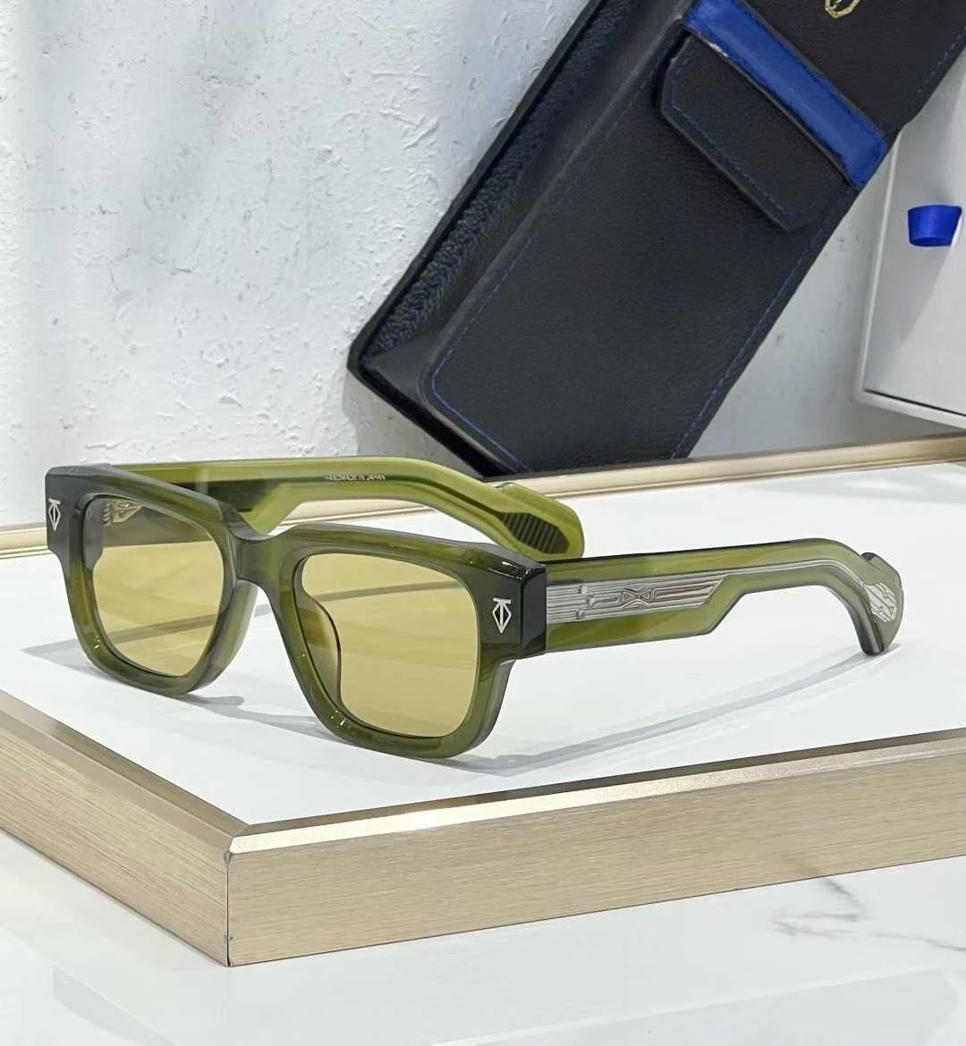 

Tough Guy Henri Sunglasses TAYCAN Luxury Fashion Trend Vintage Solid Thick Acetate UV400 Retro Square Unisex 3A+ High Quality