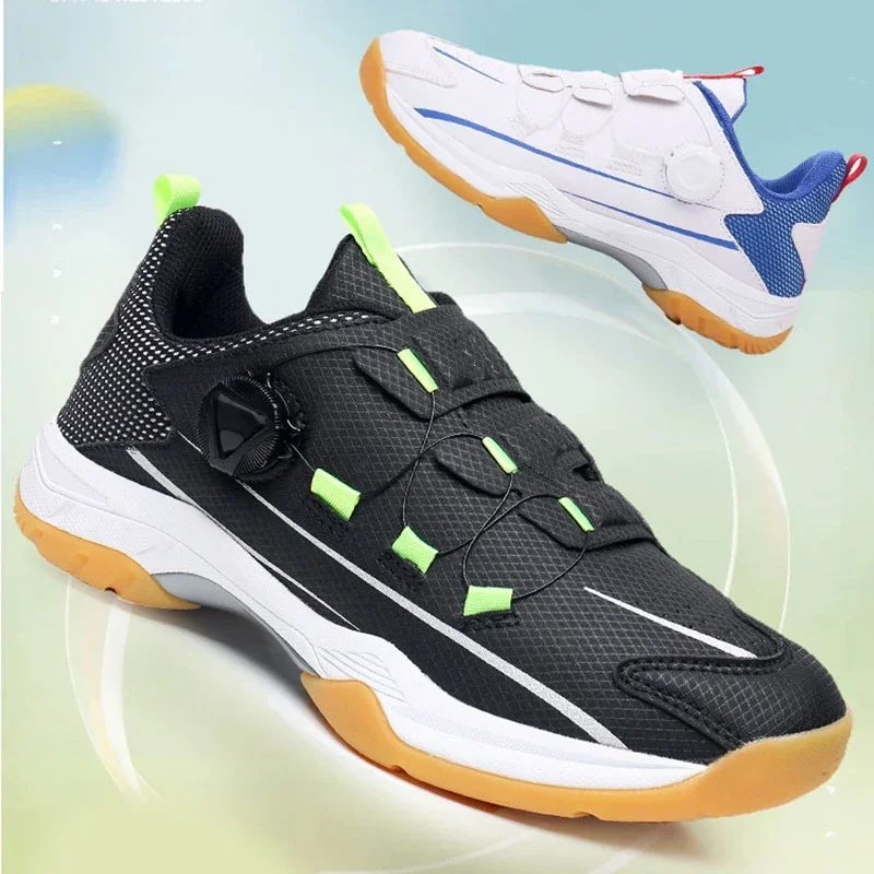 

New Luxury Badminton Shoes Men Women Badminton Wears Light Weight Tennis Footwears Anti Slip Table Tennis Sneakers