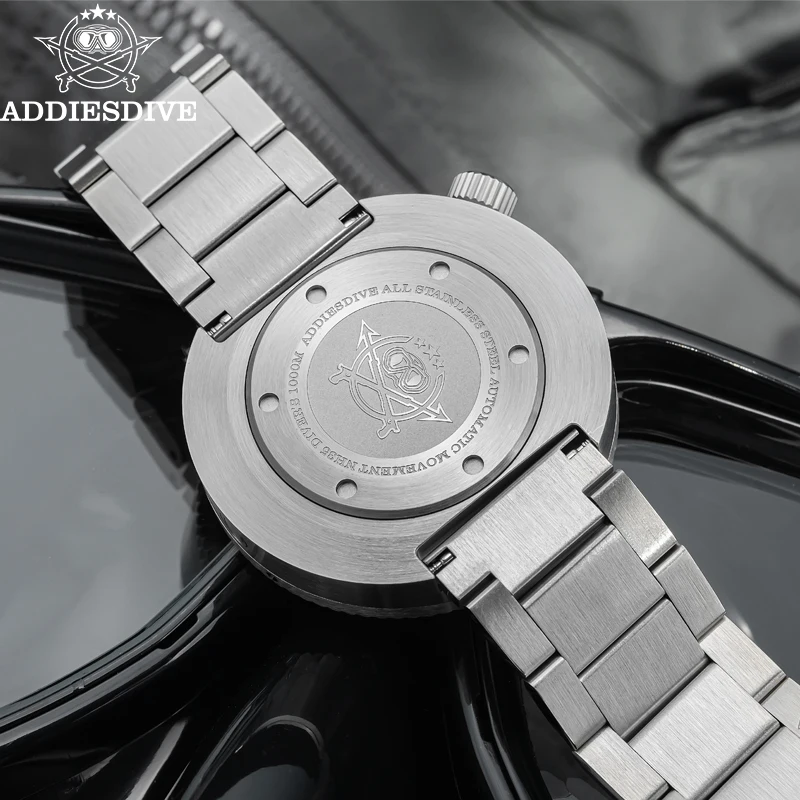 ADDIESDIVE Fashion Automatic Men's Watch Sapphire Glass Luminous Stainless Steel 1000M Waterproof Diving NEW Mechanical Watches