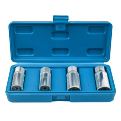 4 Pieces Stud Extractor Set Broken Stud Removal Socket Metric Stud Remover Tool Stud Puller Sockets 6/8/10/12mm