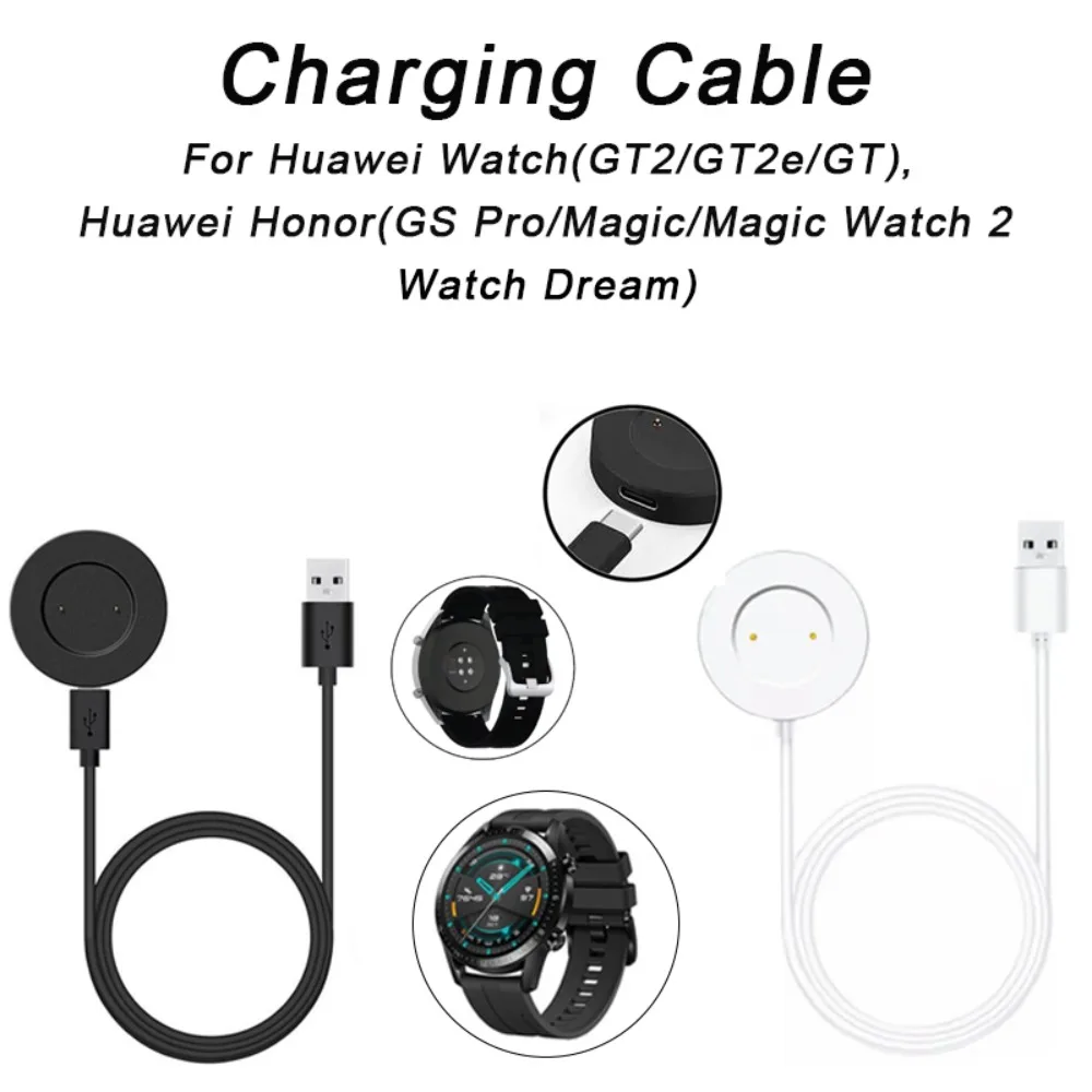 For Huawei Watch GT/GT2/GT2e/GT Sport Honor Watch Magic/Magic 2/GS Pro USB Charger Smart Watch Charger Cable Replacement Charger